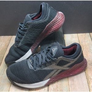 Reebok Crossfit Nano 9 Textile Trainers EG7951 Black/Merlot/Grey UK5.5/US8/E38.5